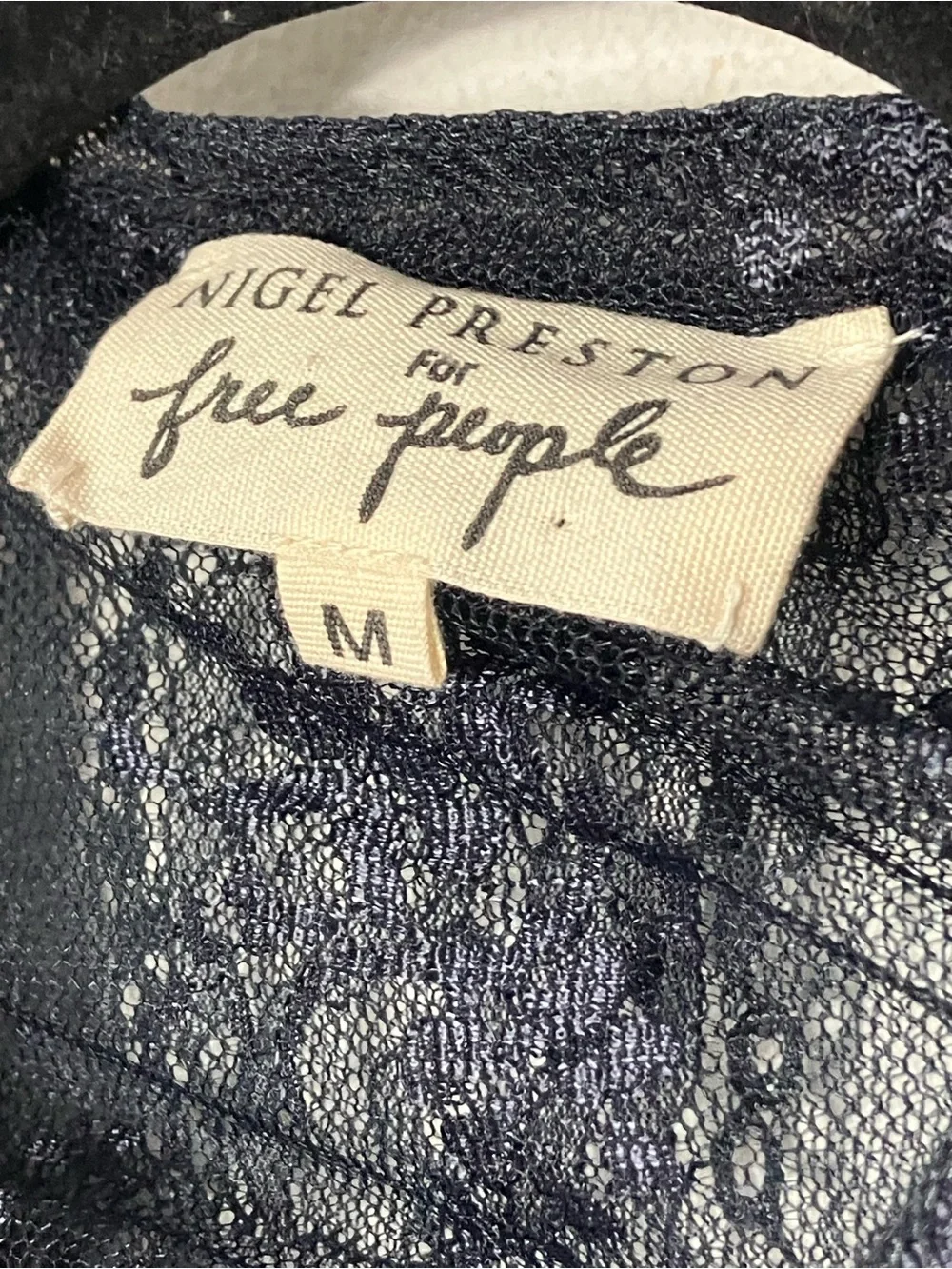 Nigel Preston for Free People Lace Bolero Cardigan Medium